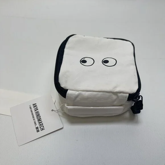 Anya Hindmarch × Uniqlo Mini Square Pouch (White) – Small Size, New with Tags - Picture 3 of 9